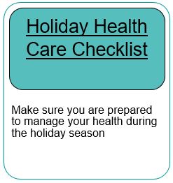 Holiday Season Checklist for Patients
